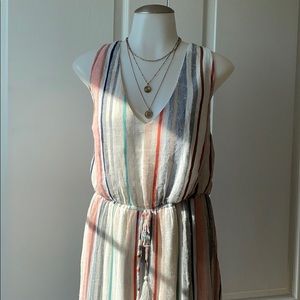 Linen Multi Color Jumpsuit